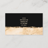 Marble luxe elegant goud moderne glazen ontwerper visitekaartje (Achterkant)
