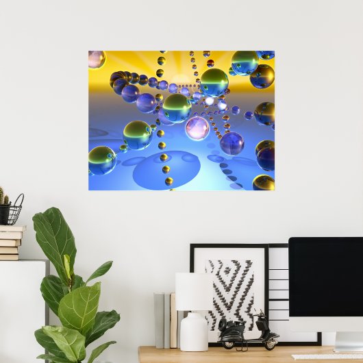 Marble Magic Poster (Thuiskantoor)