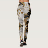 "Marble Majesty - Opulent Vrouwen Leggings (Achterkant)