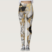 "Marble Majesty - Opulent Vrouwen Leggings (Voorkant)