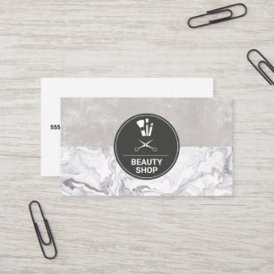 Marble Makeup Brushes Visitekaartje