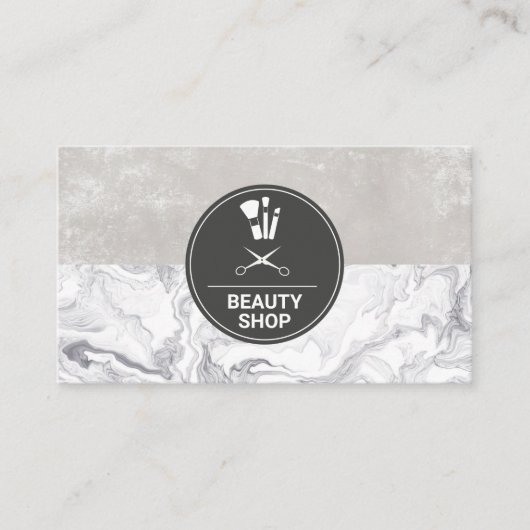 Marble Makeup Brushes Visitekaartje (Voorkant)