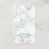 Marble Makeup Salon QR Code Foto Visitekaartje (Achterkant)