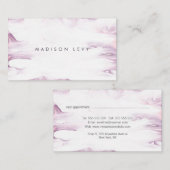 Marble Marble Marked Paint Mauve Appointards Afsprakenkaartje (Voorkant / Achterkant)