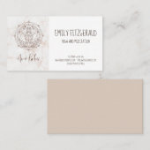 Marble Meditation Mandala Yoga leraar en ontspan Visitekaartje (Voorkant / Achterkant)