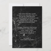 Marble Memorial Foto Sympathie Hartelijk dank Bedankkaart (Achterkant)