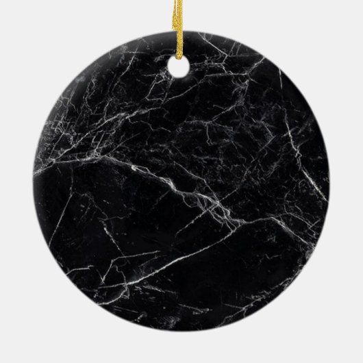 Marble Memorial Halo & Angel Wings Keramisch Ornament (Achterkant)