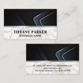 Marble Metallic Trim Visitekaartje (Voorkant / Achterkant)