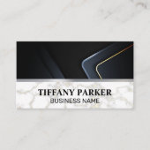 Marble Metallic Trim Visitekaartje (Voorkant)