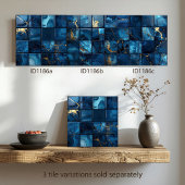 Marble Mix 4x4 Squares Blue ID1186a Tegeltje