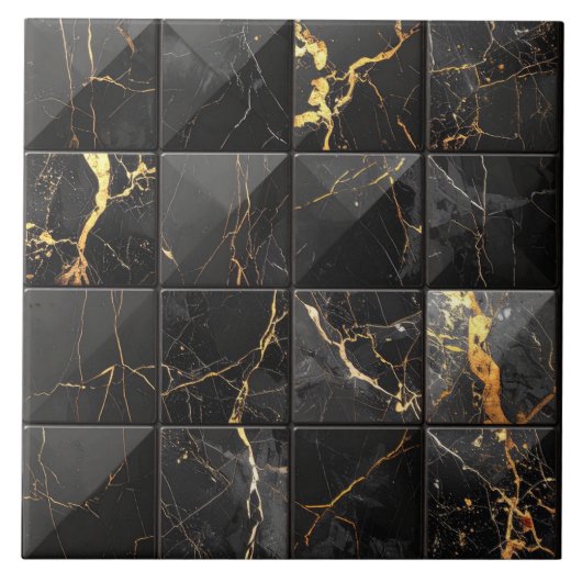 Marble Mix 4x4 Squares Blue ID1186a Tegeltje (Voorkant)