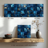 Marble Mix 4x4 Squares Blue ID1186c Tegeltje