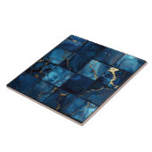 Marble Mix 4x4 Squares Blue ID1186c Tegeltje (Zijkant)