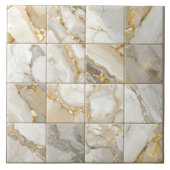 Marble Mix 4x4 Squares Ivory ID1186a Tegeltje (Voorkant)