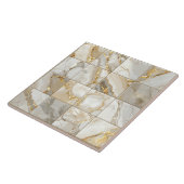 Marble Mix 4x4 Squares Ivory ID1186a Tegeltje (Zijkant)