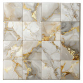 Marble Mix 4x4 Squares Ivory ID1186b Tegeltje (Voorkant)