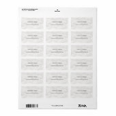 Marble Modern Simple Personalized Sjabloon Address Etiket (Full Sheet)