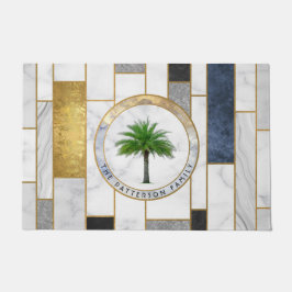 Marble Modern Tropical Palm Familienaam Deurmat