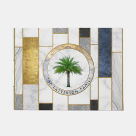 Marble Modern Tropical Palm Familienaam Deurmat