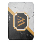Marble Monogram Badmat (Voorkant Verticaal)
