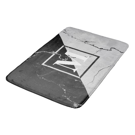 Marble Monogram Badmat (Gekanteld)