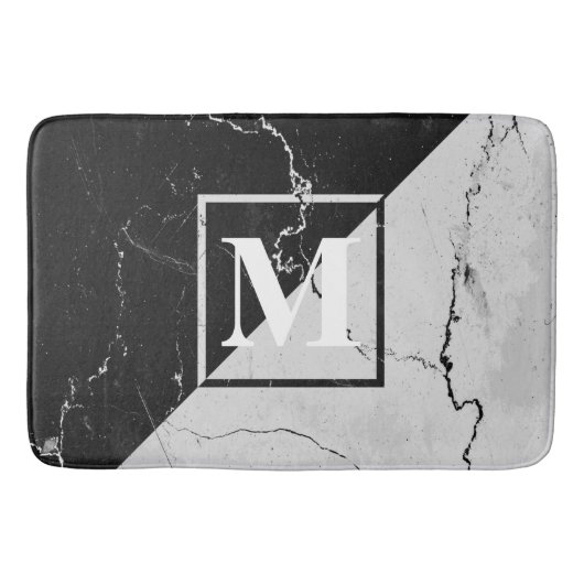 Marble Monogram Badmat (Voorkant)