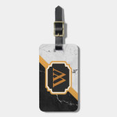 Marble Monogram Bagagelabel (Voorkant verticaal)