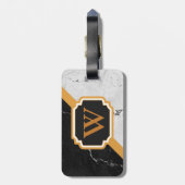 Marble Monogram Bagagelabel (Achterkant verticaal)