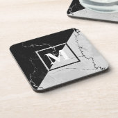 Marble Monogram Bier Onderzetter (Linkerzijde)