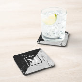 Marble Monogram Bier Onderzetter (Rechterzijde)