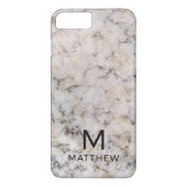 Marble Monogram Case-Mate iPhone Case (Achterkant)