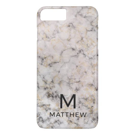 Marble Monogram Case-Mate iPhone Case (Achterkant)
