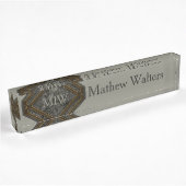 Marble Monogram Green Naambordje