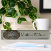 Marble Monogram Green Naambordje