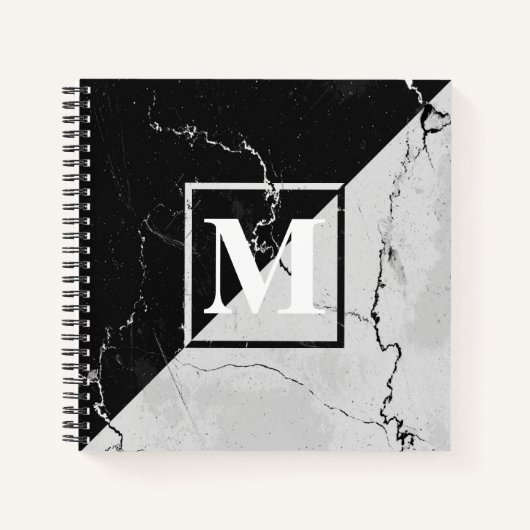 Marble Monogram Notitieboek (Voorkant)