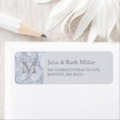 Marble Monogram Return Address Labels (Insitu)