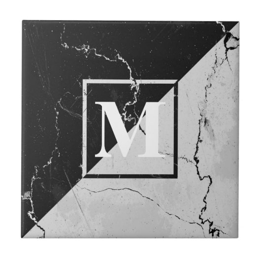 Marble Monogram Tegeltje (Voorkant)
