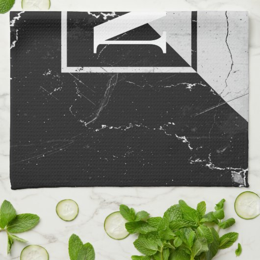 Marble Monogram Theedoek (Gevouwen)