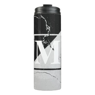 Marble Monogram Thermosbeker