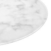 Marble Monogram White Custom 12" Snijplank (Hoek)