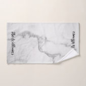 Marble Monogrammed Hand Towel Handdoek (Handdoek)