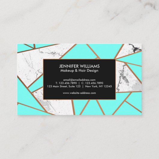 Marble Mosaic Visitekaartje (Achterkant)