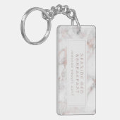 Marble Motel Hotel Business Sleutelhanger (Voorkant Links)