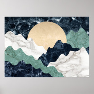 Marble Mountain Landscape Poster