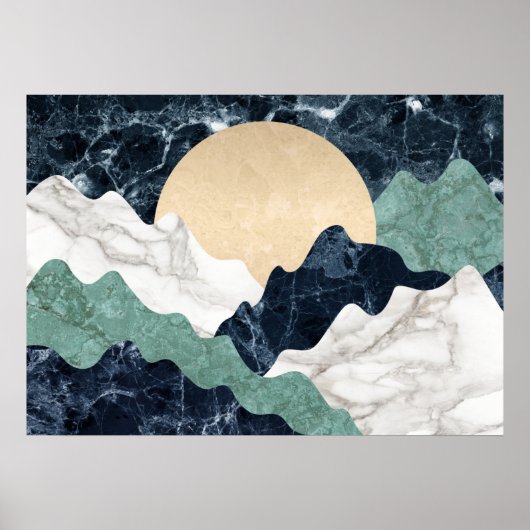 Marble Mountain Landscape Poster (Voorkant)