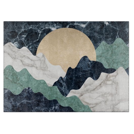 Marble Mountain Landscape Snijplank (Voorkant)