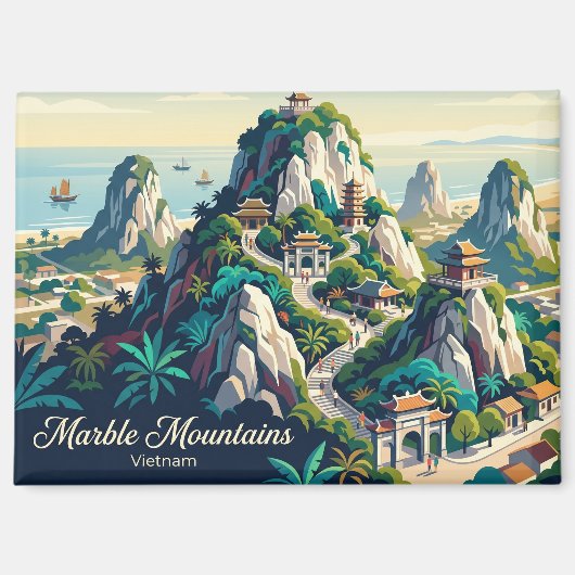 Marble Mountains Vietnam Magneet (Voorkant)