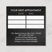 Marble Nail Art Mandala - Benoeming Vierkante Visitekaartje (Achterkant)