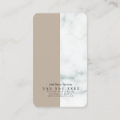 Marble Nail Salon Beauty Colorblock QR Code Visitekaartje (Achterkant)
