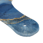 Marble Navy Blue Gold Glitter Elegant Personalized Snijplank (Hoek)
